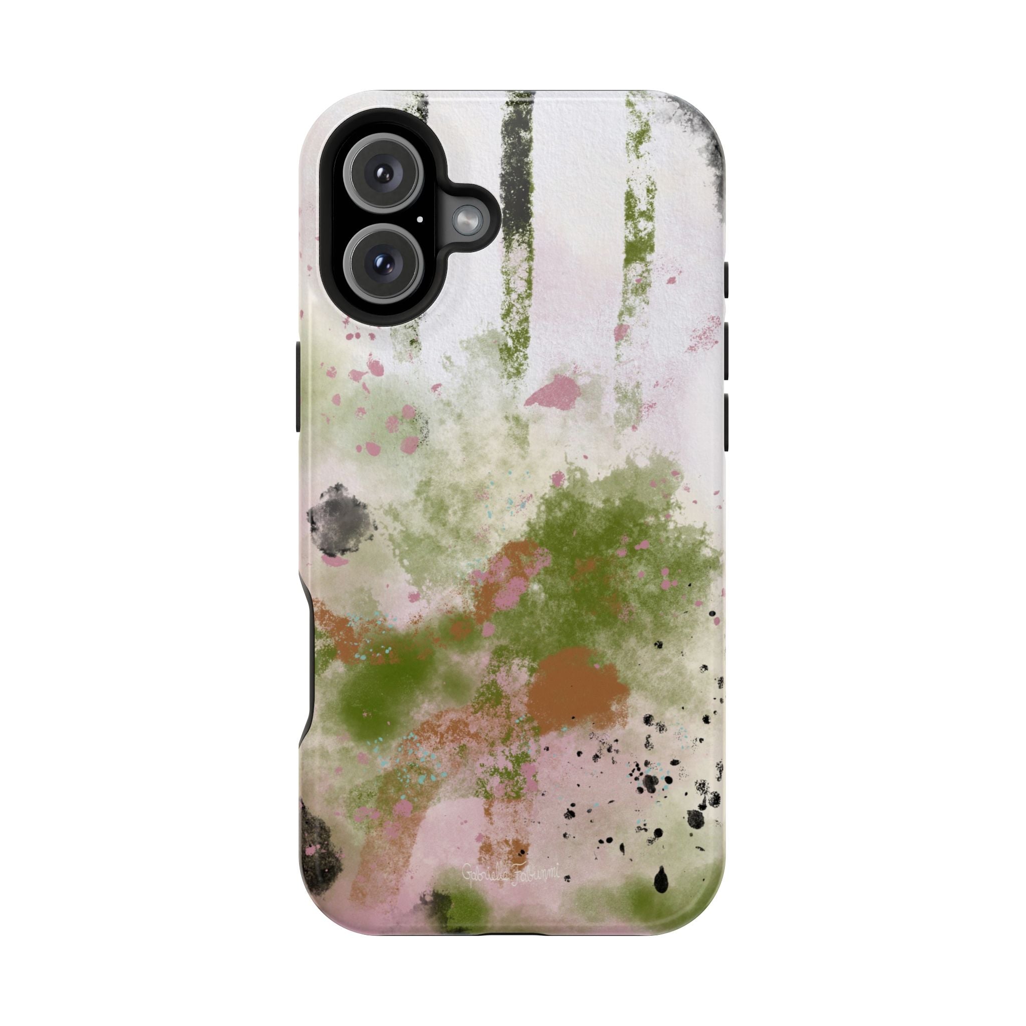 Abstract Floral Impact-Resistant Phone Case
