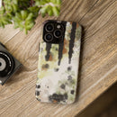 Abstract Camouflage Tough Phone Case — Watercolor Drip Design