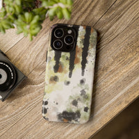 Abstract Camouflage Tough Phone Case — Watercolor Drip Design