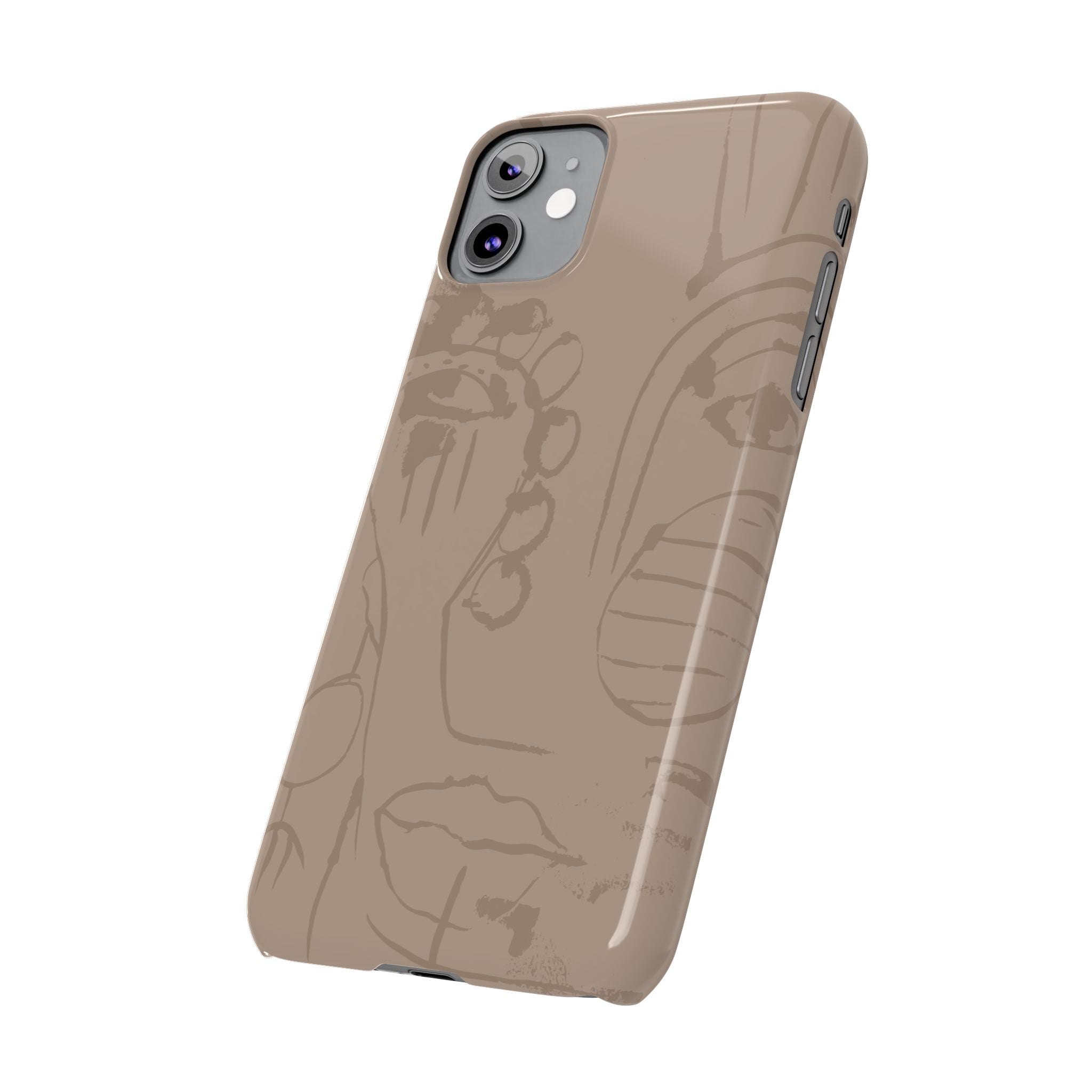 Totem Series | Neutral Brown Slim Phone Case