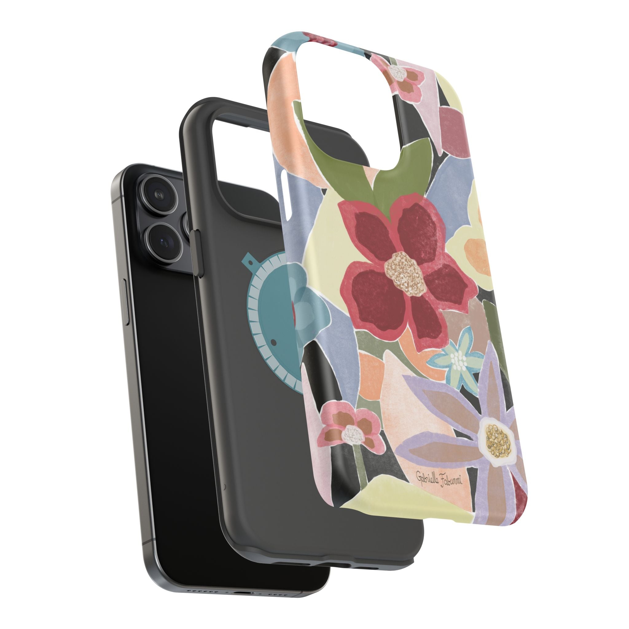 Floral Collage Magnetic Impact-Resistant Phone Case