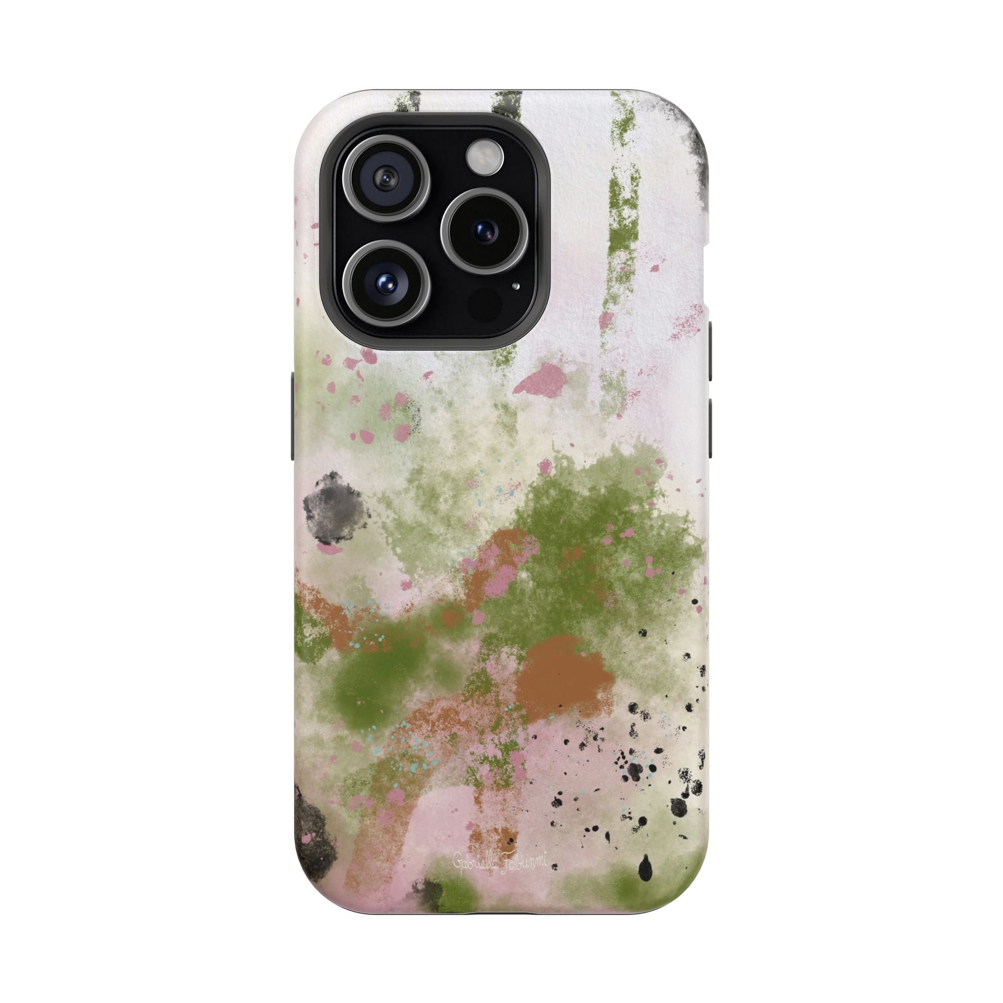Abstract Floral Impact-Resistant Phone Case