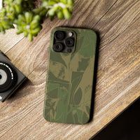 Green Color Block | Slim Phone Case