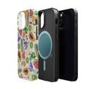 Tropical Fruit Magnetic Impact Phone Case — Watercolor Kiwi, Papaya & Watermelon