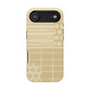Magnetic Impact-Resistant Phone Case — Neutral Geometric Pattern