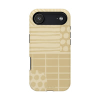 Magnetic Impact-Resistant Phone Case — Neutral Geometric Pattern