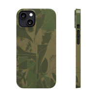 Green Color Block | Slim Phone Case