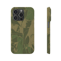 Green Color Block | Slim Phone Case