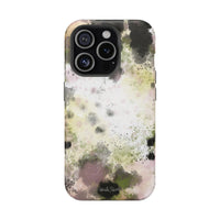 Watercolor Moss Phone Case — Impact‑Resistant Magnetic iPhone Cover