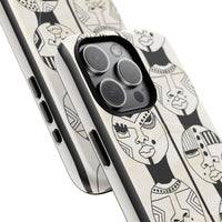 Artistic Tough Magnetic Phone Case with Unique Afrocentric Design