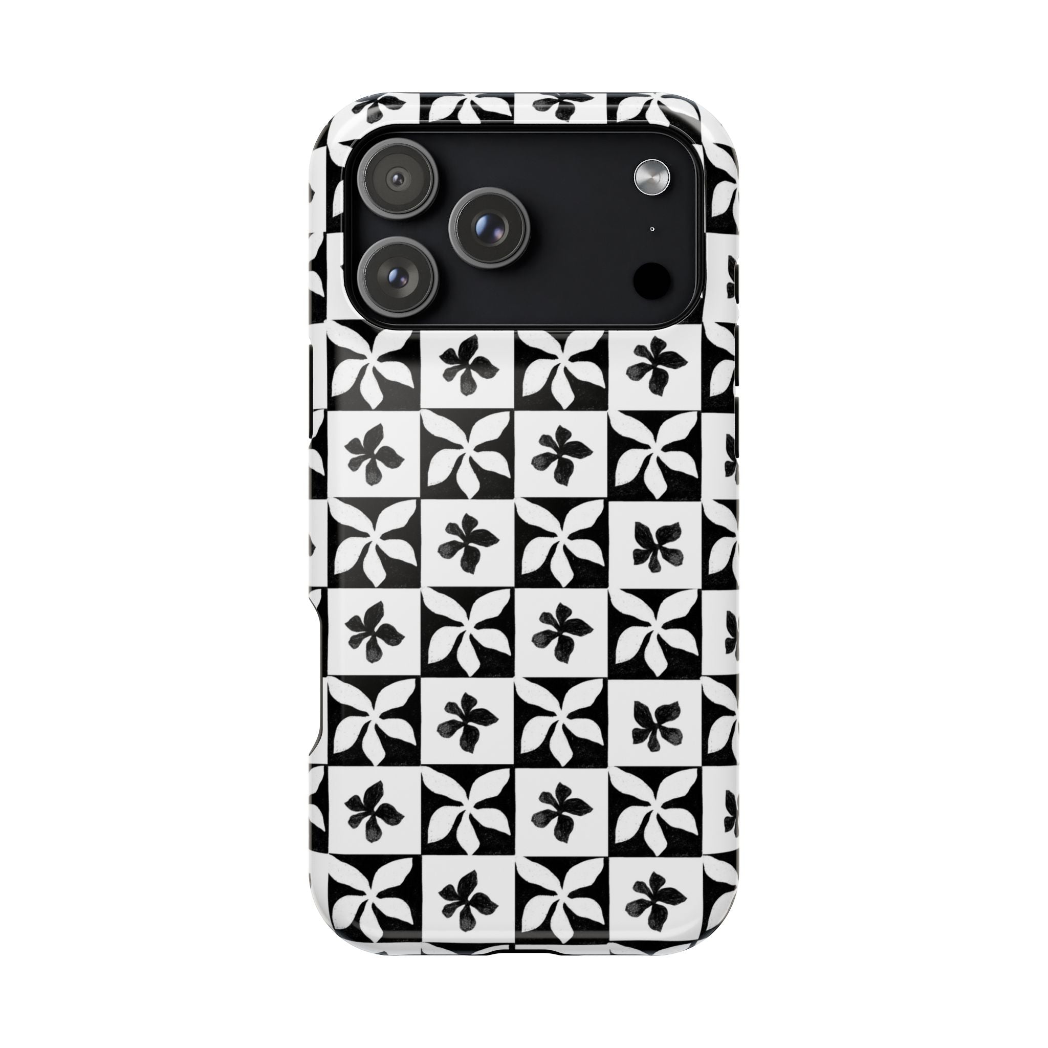 Stylish Impact-Resistant Phone Cases with Floral Design