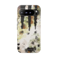 Abstract Camouflage Tough Phone Case — Watercolor Drip Design