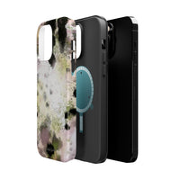 Watercolor Moss Phone Case — Impact‑Resistant Magnetic iPhone Cover
