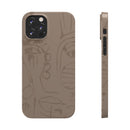 Totem Series | Neutral Brown Slim Phone Case