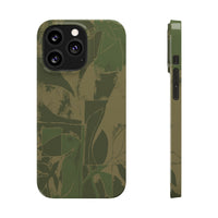 Green Color Block | Slim Phone Case