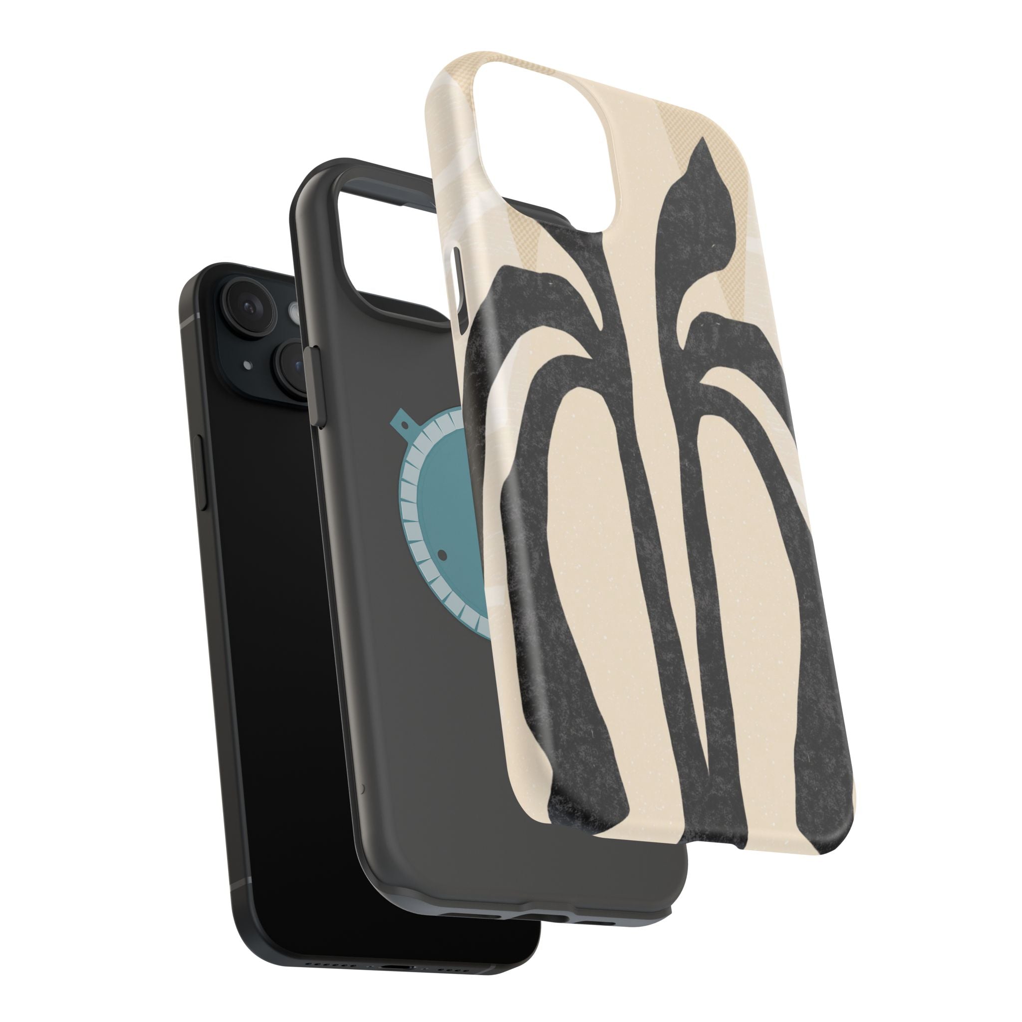 Stylish Impact-Resistant Phone Cases with Unique Floral Design