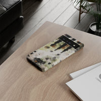 Abstract Camouflage Tough Phone Case — Watercolor Drip Design