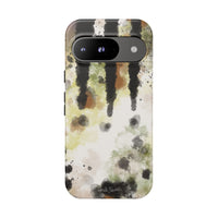 Abstract Camouflage Tough Phone Case — Watercolor Drip Design