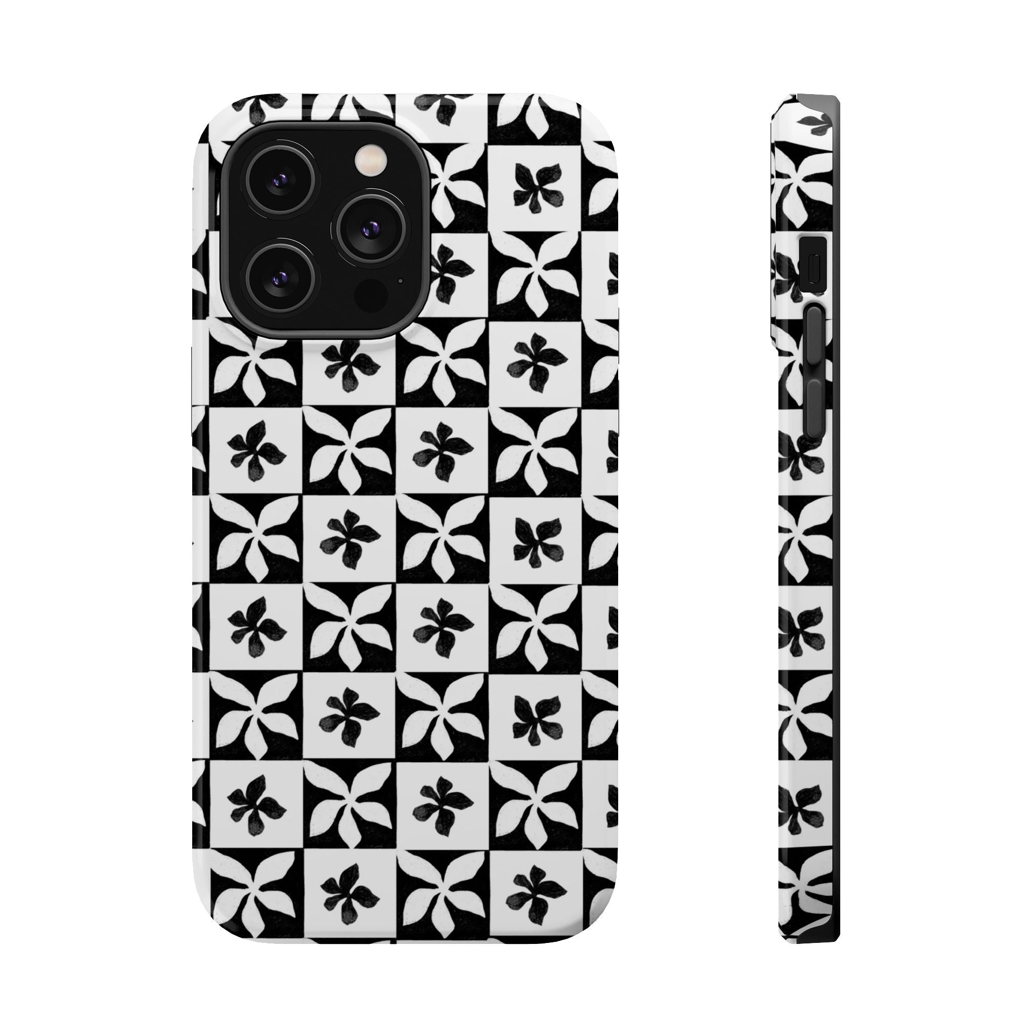Stylish Impact-Resistant Phone Cases with Floral Design