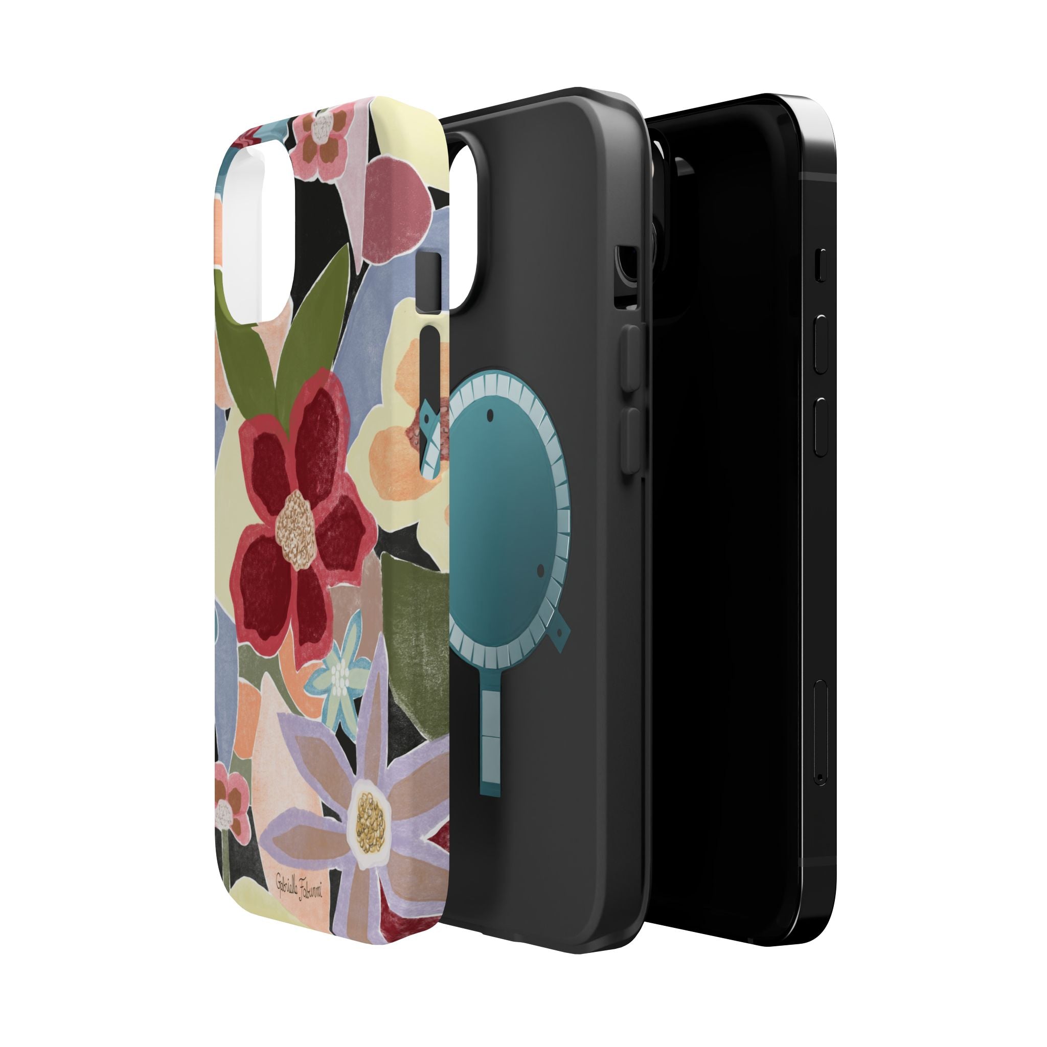 Floral Collage Magnetic Impact-Resistant Phone Case