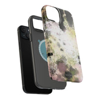 Watercolor Moss Phone Case — Impact‑Resistant Magnetic iPhone Cover