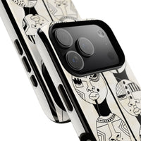 Artistic Tough Magnetic Phone Case with Unique Afrocentric Design