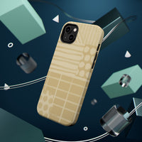 Magnetic Impact-Resistant Phone Case — Neutral Geometric Pattern