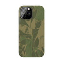 Green Color Block | Slim Phone Case