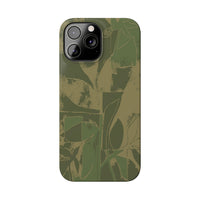 Green Color Block | Slim Phone Case