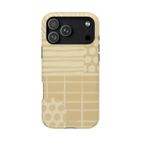 Magnetic Impact-Resistant Phone Case — Neutral Geometric Pattern