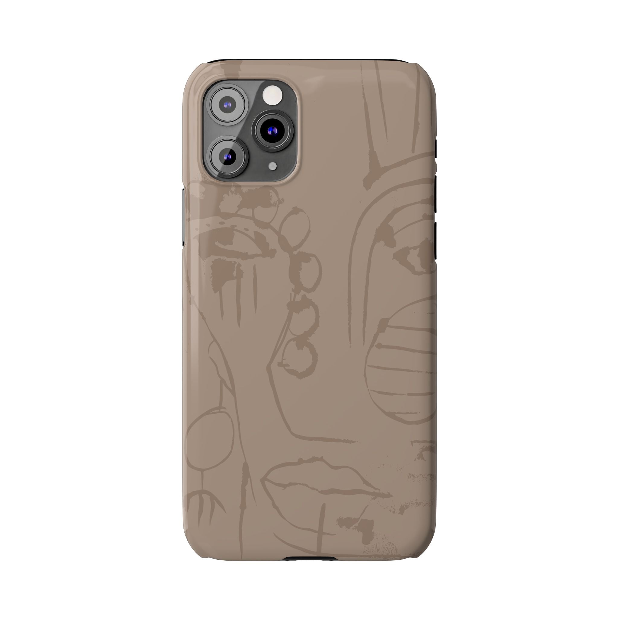 Totem Series | Neutral Brown Slim Phone Case