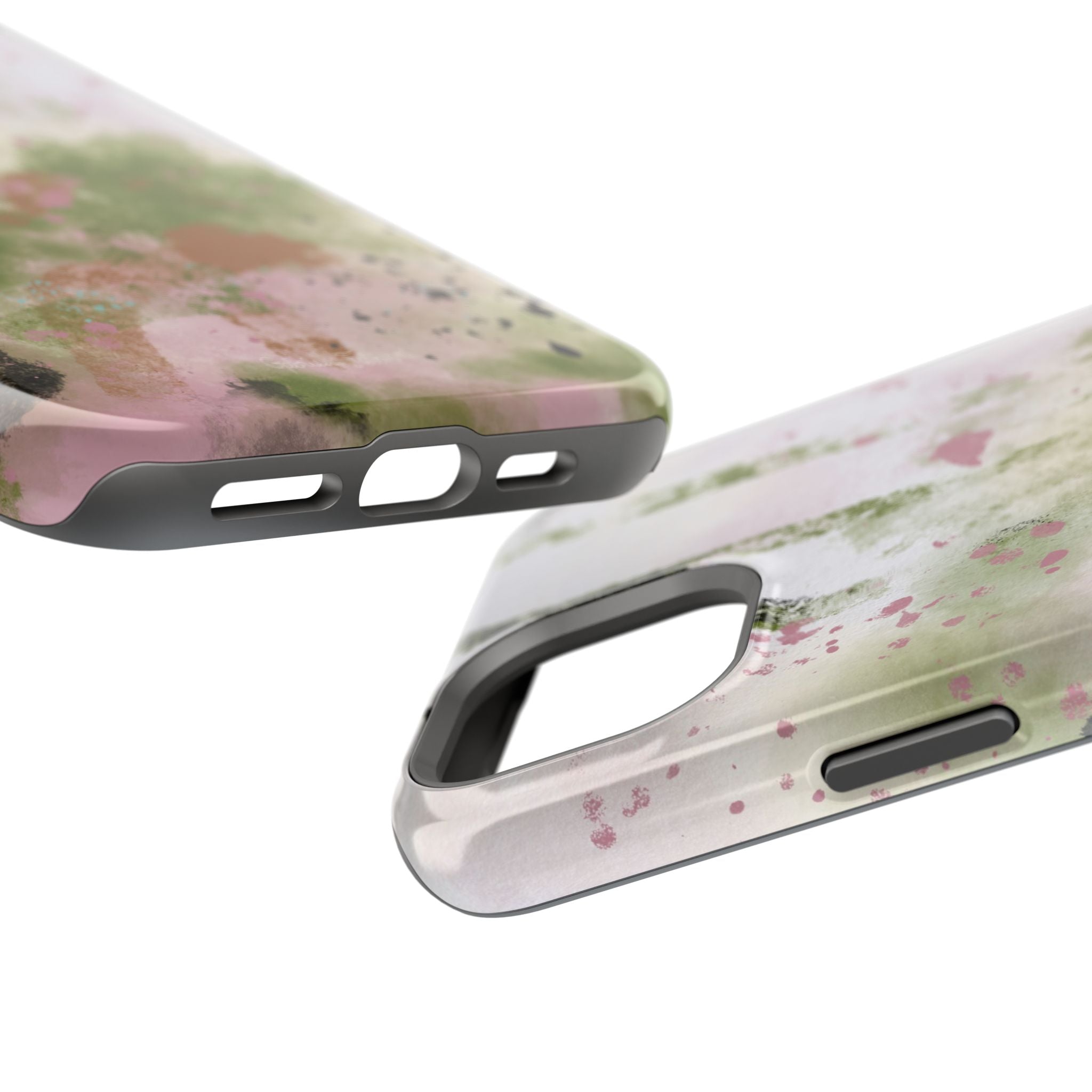 Abstract Floral Impact-Resistant Phone Case