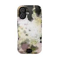Watercolor Moss Phone Case — Impact‑Resistant Magnetic iPhone Cover