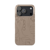 Totem Series | Neutral Brown Slim Phone Case