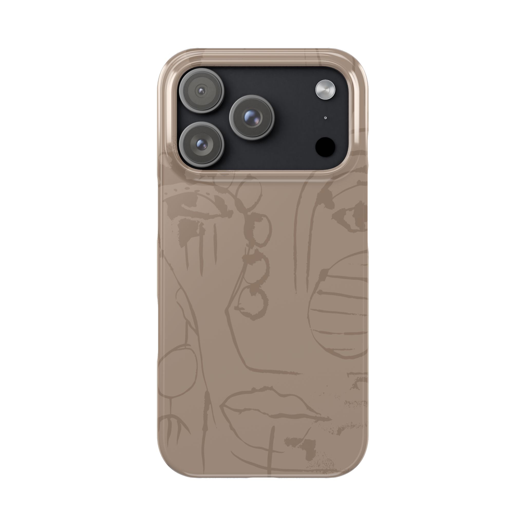 Totem Series | Neutral Brown Slim Phone Case