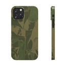 Green Color Block | Slim Phone Case