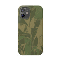 Green Color Block | Slim Phone Case