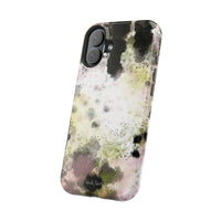 Watercolor Moss Phone Case — Impact‑Resistant Magnetic iPhone Cover