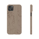 Totem Series | Neutral Brown Slim Phone Case