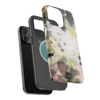 Watercolor Moss Phone Case — Impact‑Resistant Magnetic iPhone Cover