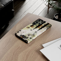 Abstract Camouflage Tough Phone Case — Watercolor Drip Design