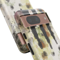 Abstract Camouflage Tough Phone Case — Watercolor Drip Design