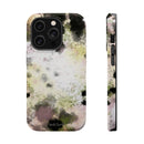 Watercolor Moss Phone Case — Impact‑Resistant Magnetic iPhone Cover