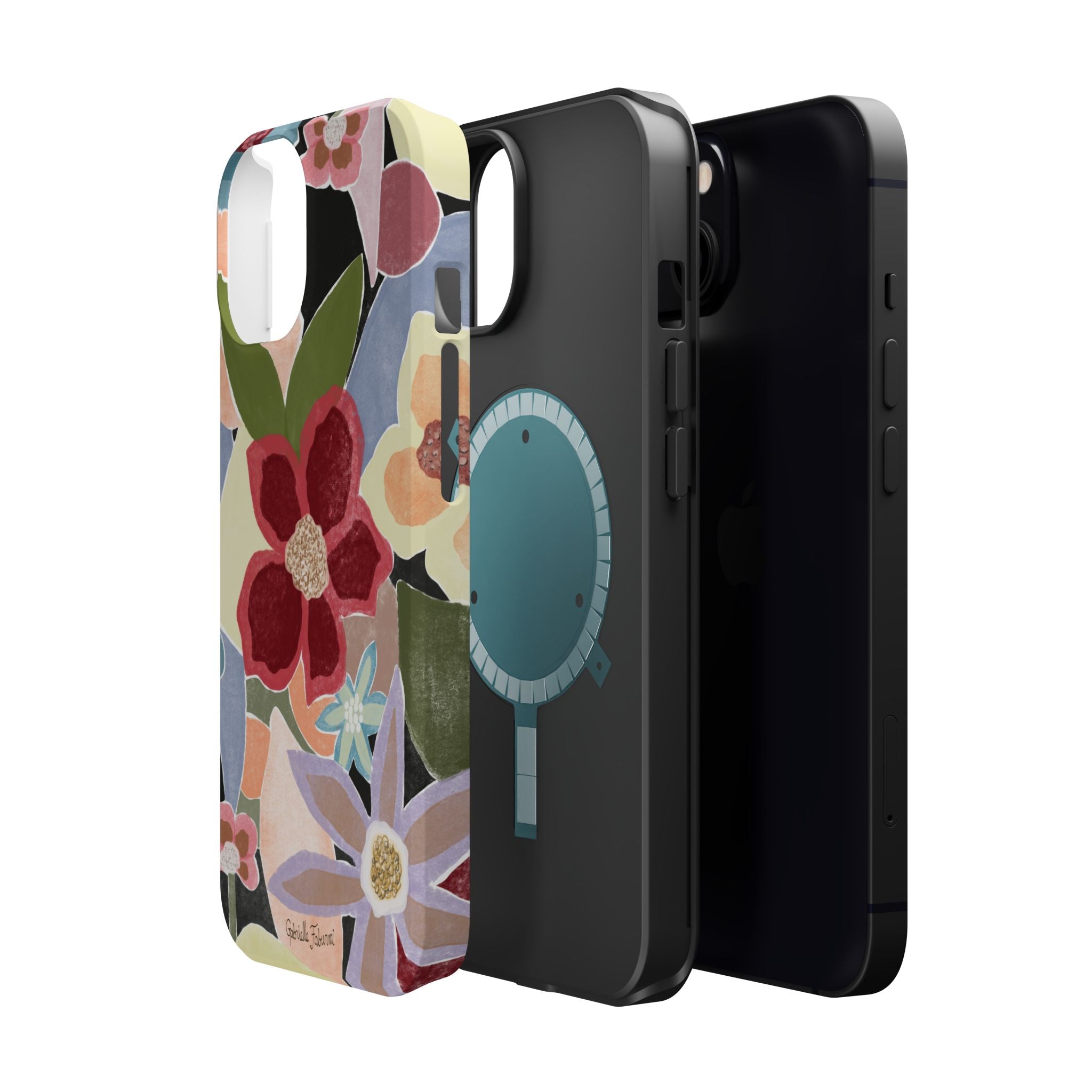 Floral Collage Magnetic Impact-Resistant Phone Case