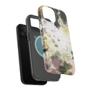 Watercolor Moss Phone Case — Impact‑Resistant Magnetic iPhone Cover