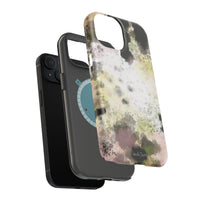 Watercolor Moss Phone Case — Impact‑Resistant Magnetic iPhone Cover
