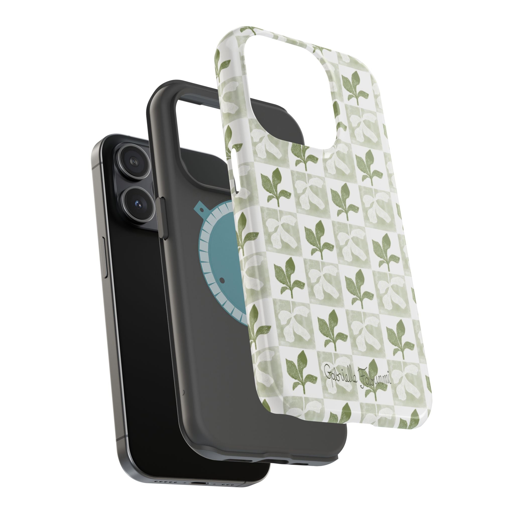 Botanical Impact-Resistant Phone Case - Eco-Friendly Design