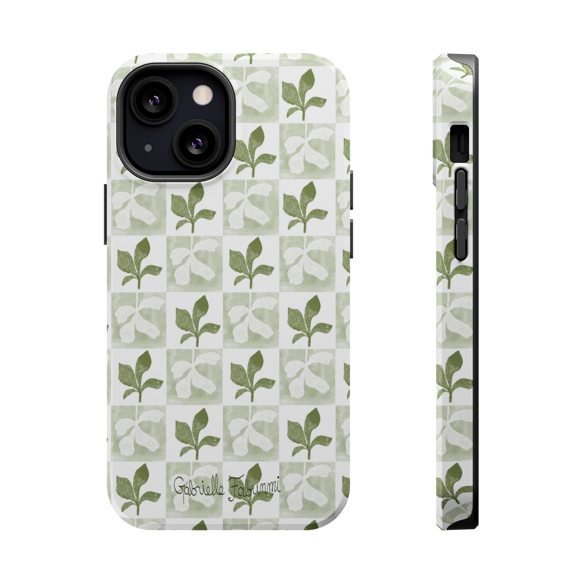 Botanical Impact-Resistant Phone Case - Eco-Friendly Design