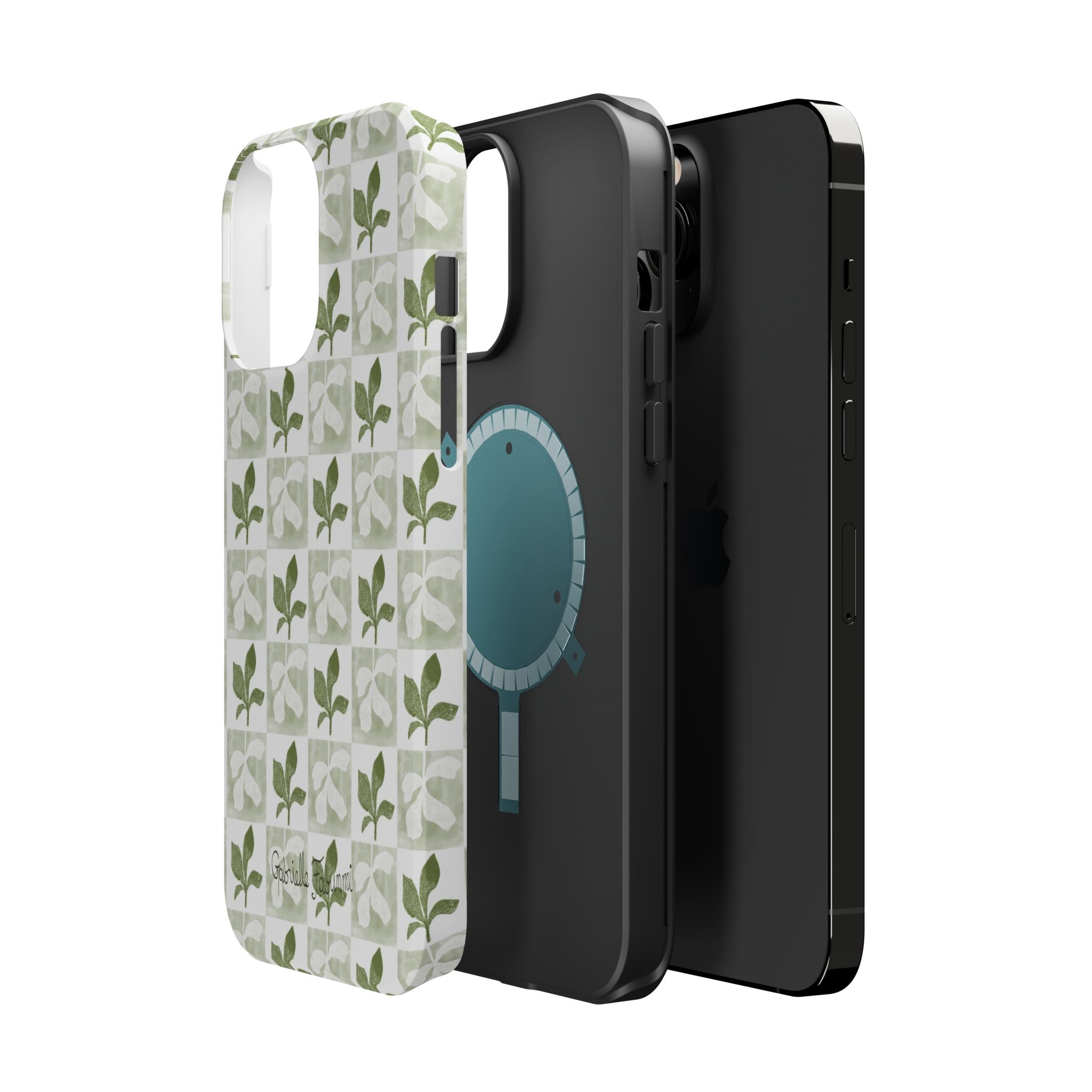 Botanical Impact-Resistant Phone Case - Eco-Friendly Design