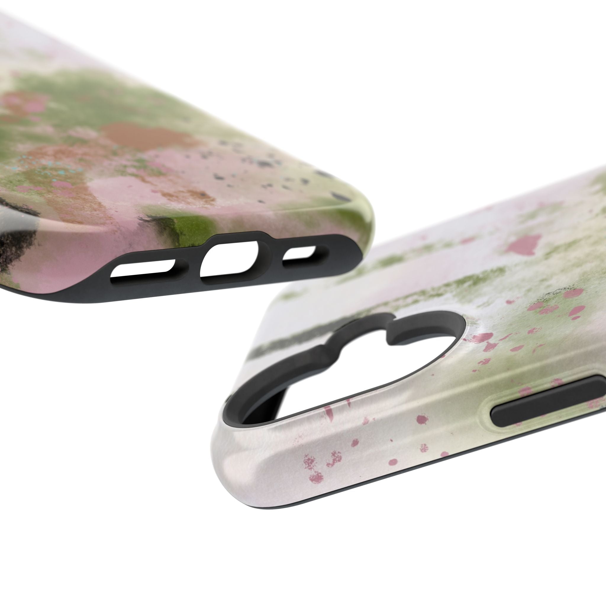 Abstract Floral Impact-Resistant Phone Case